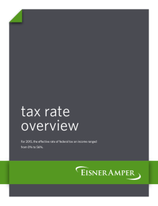 tax rate overview