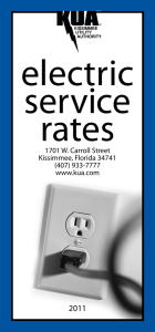 2011-Electric-Rates - Kissimmee Utility Authority