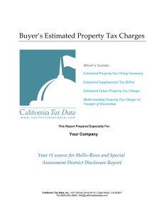 Buyer`s Estimated Property Tax Charges