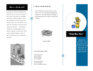 Fish Box Tax - City and Borough of Sitka