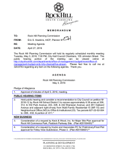 Planning Commission Agenda 5-2016