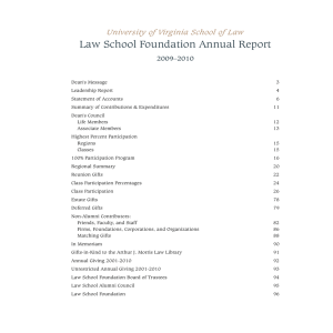 Law School Foundation Annual Report