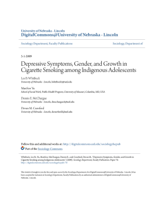 Depressive Symptoms, Gender, and Growth in Cigarette Smoking