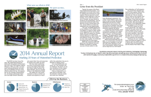 2014 Annual Report - Brodhead Watershed Association