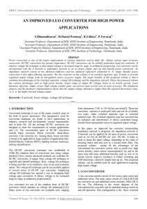 an improved luo converter for high power applications