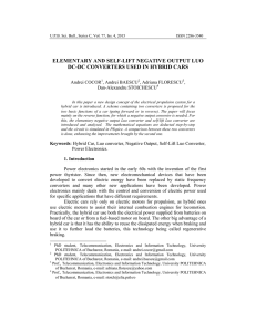 elementary and self-lift negative output luo dc-dc