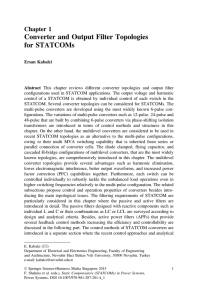 Converter and Output Filter Topologies for STATCOMs