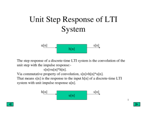 Unit Step Response of LTI System