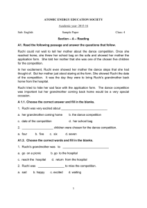 2015-16 Sub: English Sample Paper Class: 4 Section – A – Reading