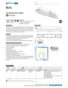 VL4-L Catalog page - Stanpro Lighting Systems