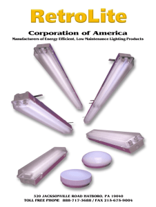 PDF Catalog - RetroLite Corporation of America