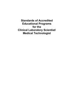 Standards of Accredited Educational Programs