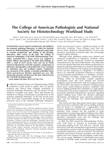 Workload Study - National Society for Histotechnology