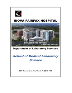 INOVA FAIRFAX HOSPITAL School of Medical Laboratory Science
