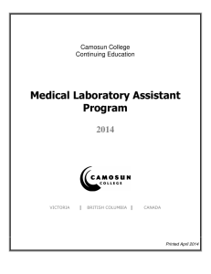Medical Laboratory Assistant Program