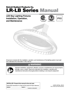 LR-LB Series Manual - Detroit Radiant Products