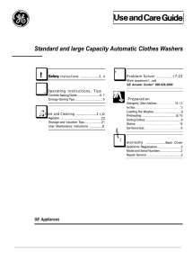 Standard and large Capacity Automatic Clothes