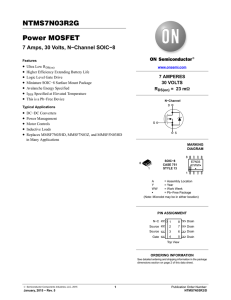 Power MOSFET 7 Amps, 30 Volts