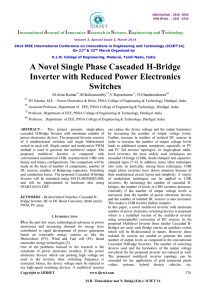 A Novel Single Phase Cascaded H-Bridge Inverter