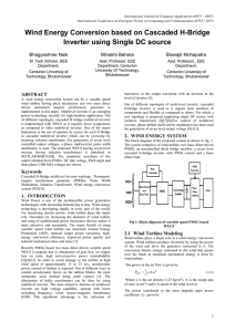 Wind Energy Conversion based on Cascaded H