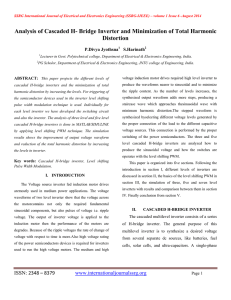 Analysis of Cascaded H- Bridge Inverter and