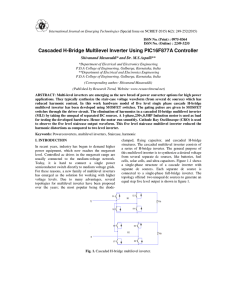 Cascaded H-Bridge Multilevel Inverter Using PIC16F877A Controller