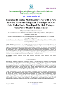 Cascaded H-Bridge Multilevel Inverter with a New