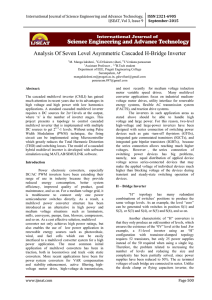 Analysis Of Seven Level Asymmetric Cascaded H