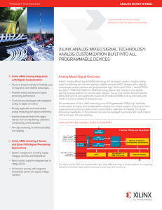 Xilinx Analog Mixed Signal Technology Product Brief