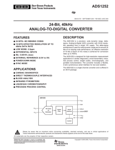24-Bit, 40kHz Analog-to-Digital Converter (Rev. D)