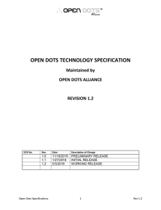 OpenDotsSpecifications