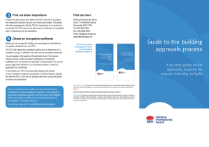 Guide to the building approvals process