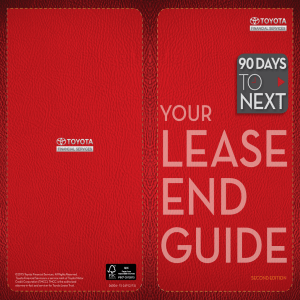 Lease-End Guide - Toyota Financial Services