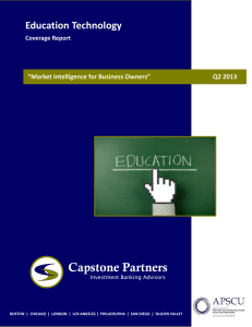 Capstone Education Technology_Q2 2013