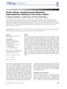 Ocular allergy: recognizing and diagnosing