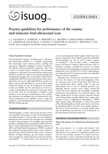 Practice guidelines for performance of the routine mid