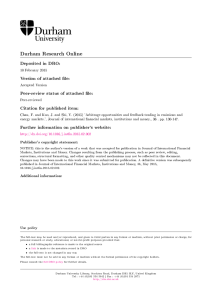 Arbitrage Opportunities and Feedback Trading in Emissions and