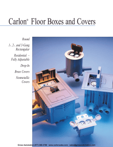 Carlon® Floor Boxes and Covers