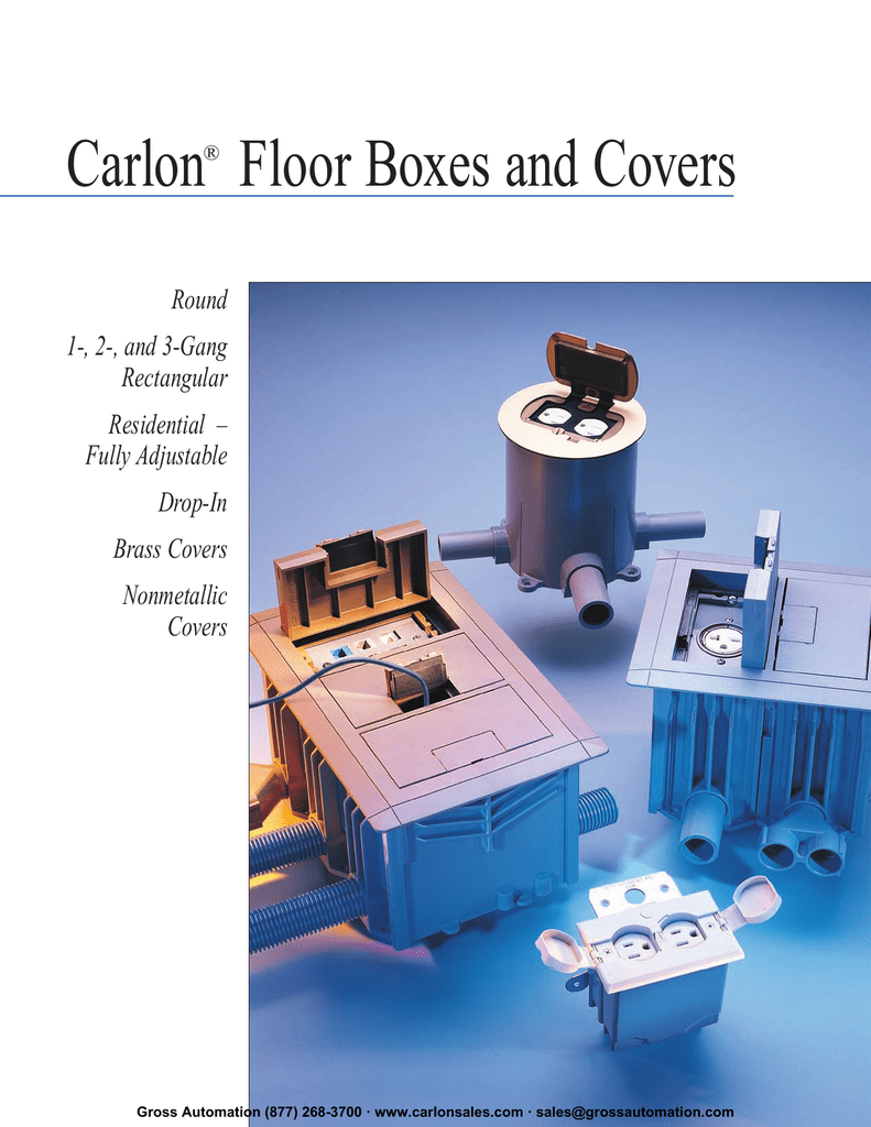 Carlon Floor Boxes And Covers