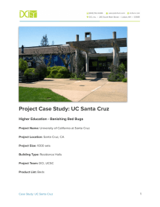 Project Case Study: UC Santa Cruz