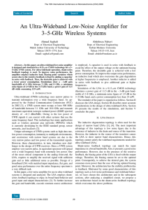 An Ultra-Wideband Low-Noise Amplifier for 3-5-GHz