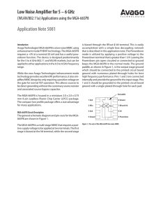 Low Noise Amplifier for 5 – 6 GHz Application