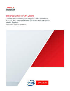 Data Governance with Oracle