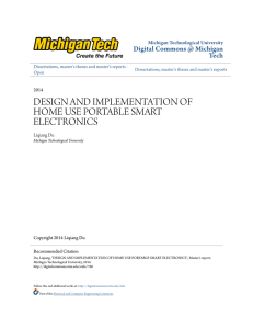 design and implementation of home use portable smart electronics