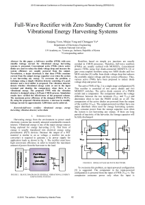 Full-Wave Rectifier with Zero Standby Current for Vibrational Energy