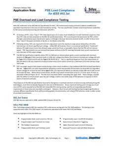 802.3at PSE Load Compliance Testing