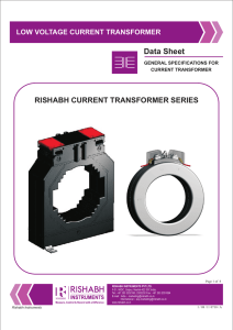 low voltage current transformer