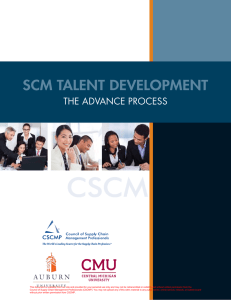 SCM TalenT DevelopMenT - Council of Supply Chain Management