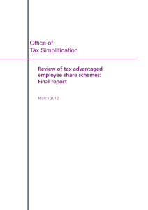 Review of tax advantaged employee share schemes: Final