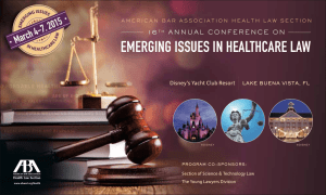 emerging issues in healthcare law